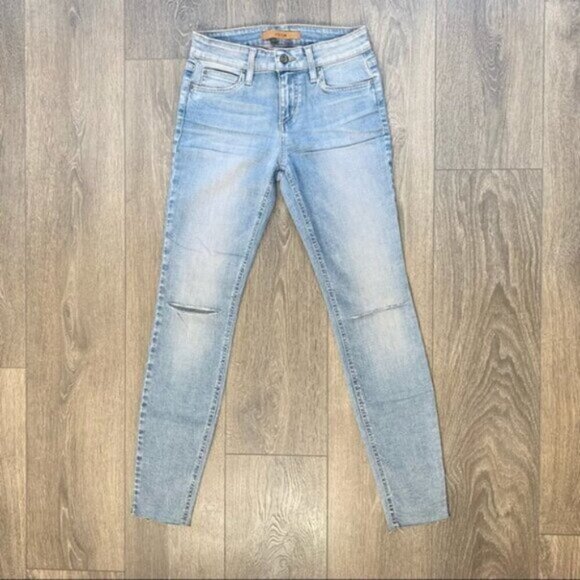 Anthropologie Joe's Jeans Skinny Jeans Flawless Icon Split distressed Light wash - Picture 4 of 16